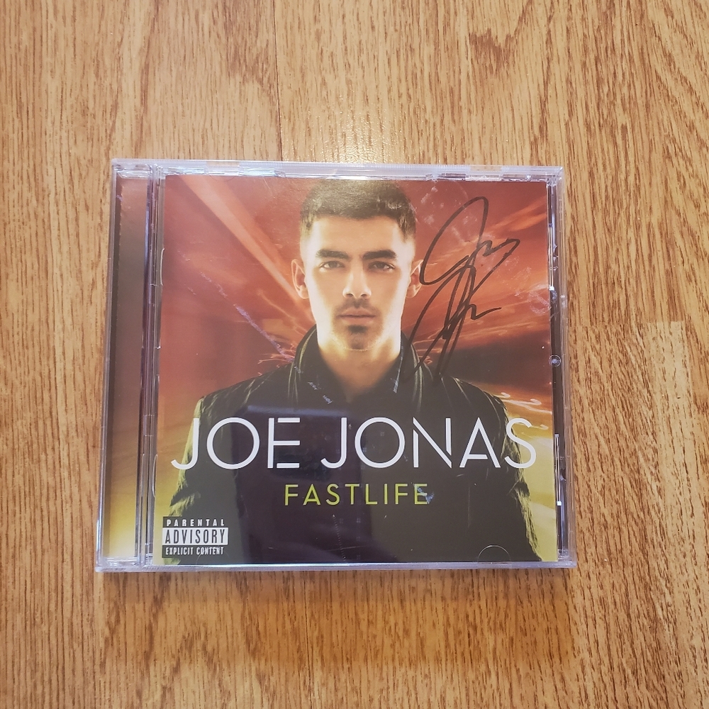 Signed Joe Jonas Fastlife CD 2011 Jonas Brothers Autograph